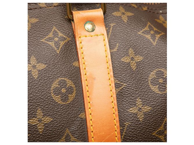 Bolso de viaje Louis Vuitton Monogram Keepall 55 Marrón Castaño - vista 6