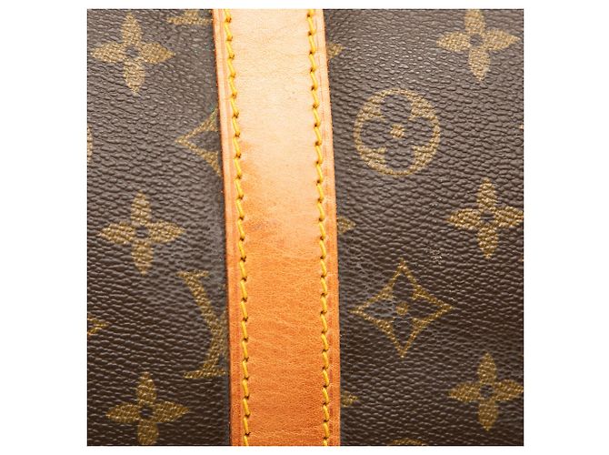 Bolso de viaje Louis Vuitton Monogram Keepall 55 Marrón Castaño - vista 7