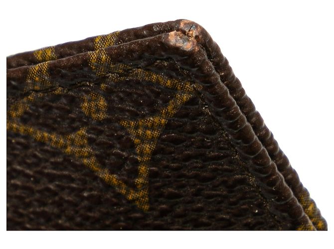 Borsa a tracolla porta passaporto Louis Vuitton Monogram Pochette Secret Marrone - vista 8