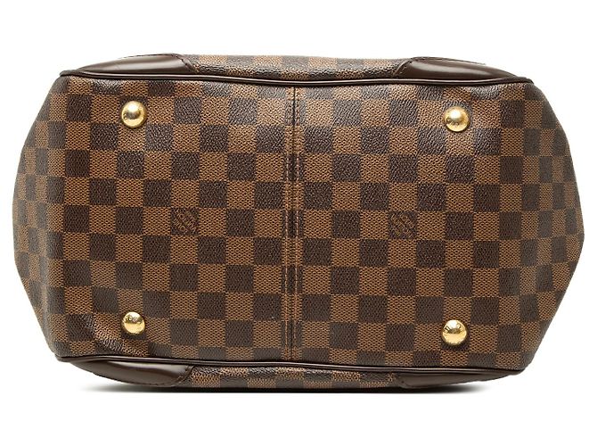 Borsa a Tracolla Louis Vuitton Damier Ebene Verona MM Marrone - vista 3