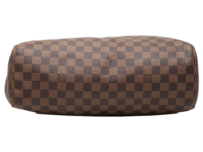 Bolso de hombro Louis Vuitton Damier Ebene Portobello GM marrón Castaño - vista 3