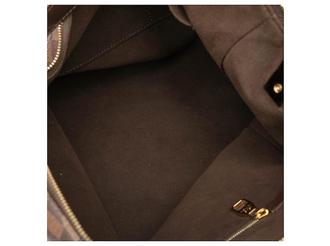 Bolso de hombro Louis Vuitton Damier Ebene Portobello GM marrón Castaño - vista 4