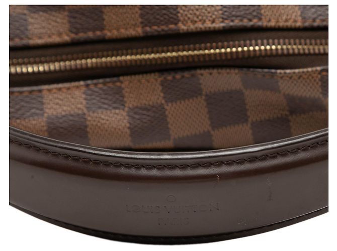 Bolso de hombro Louis Vuitton Damier Ebene Portobello GM marrón Castaño - vista 6