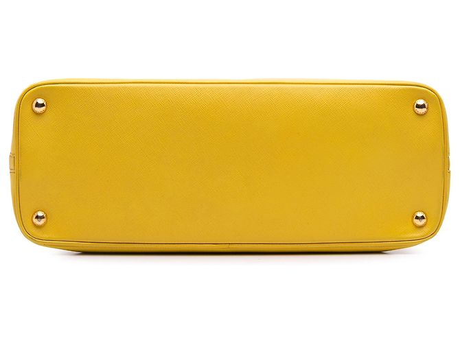 Borsa Prada Large Saffiano Lux Promenade Gialla Giallo - vista 3
