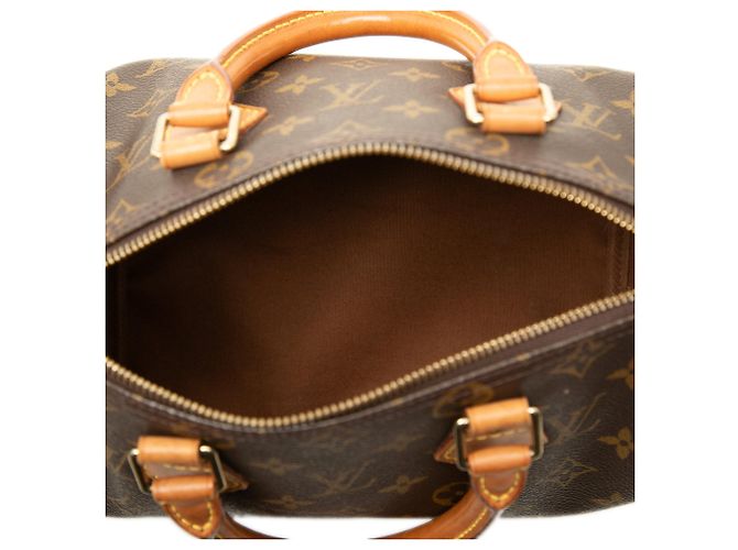 Borsa Boston Louis Vuitton Monogram Speedy 25 Marrone - vista 4