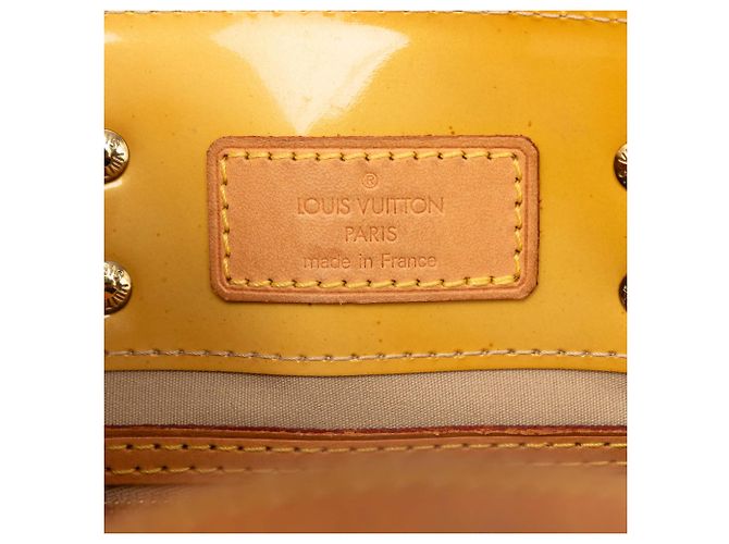 Borsa Louis Vuitton Monogram Vernis Reade PM Beige - vista 5