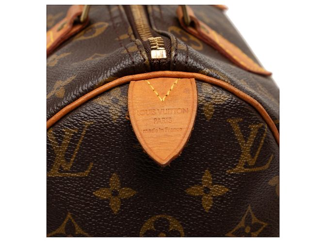 Borsa Boston Louis Vuitton Monogram Speedy 30 Marrone - vista 5