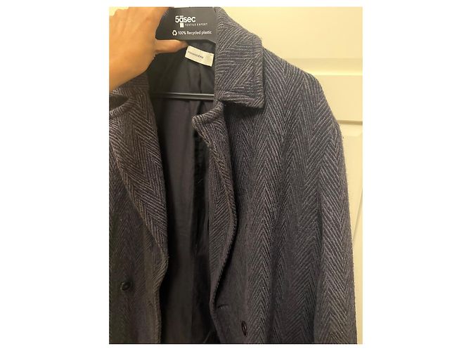 Pomandère Wool Blend Herringbone Coat - view 4