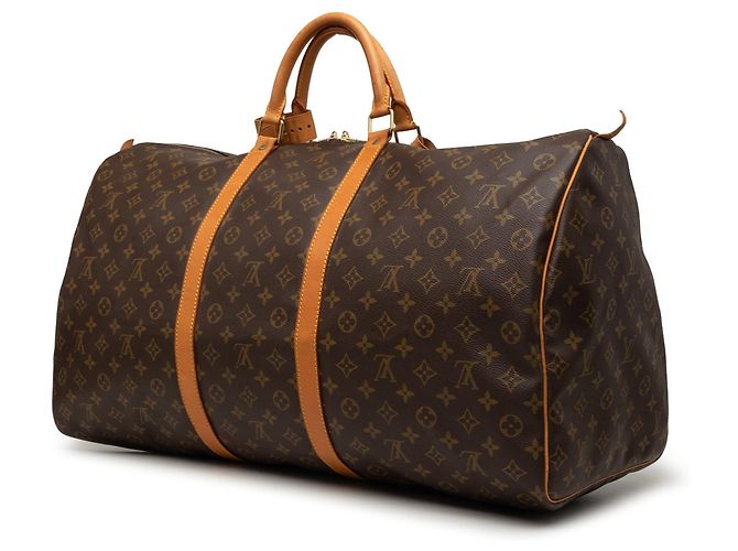 Borsa da viaggio Louis Vuitton Monogram Keepall 60 Marrone - vista 2