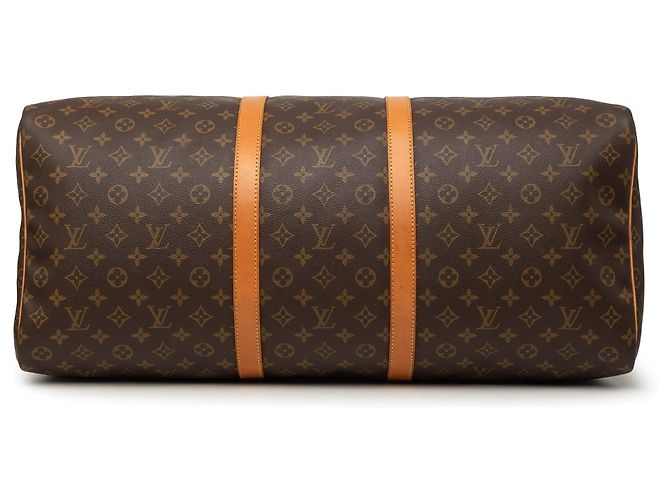 Borsa da viaggio Louis Vuitton Monogram Keepall 60 Marrone - vista 3