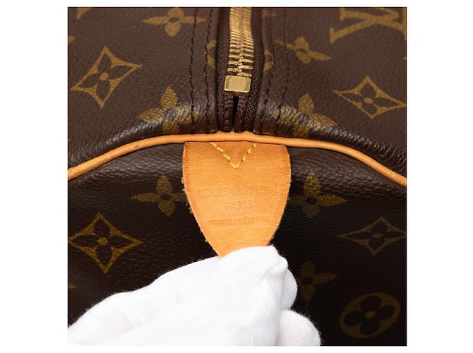 Borsa da viaggio Louis Vuitton Monogram Keepall 60 Marrone - vista 5