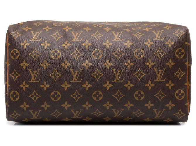 Borsa Boston Louis Vuitton Monogram Speedy 35 Marrone - vista 3