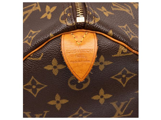 Borsa Boston Louis Vuitton Monogram Speedy 35 Marrone - vista 5