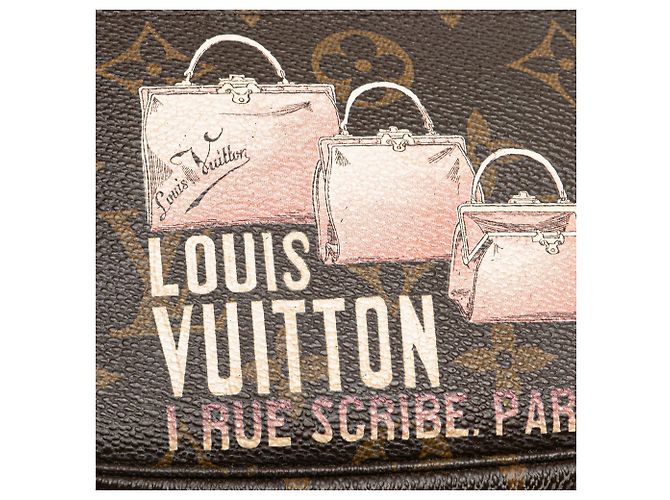 Borsa a mano Louis Vuitton Monogram Affiche Mini Pochette Accessoires Marrone - vista 10