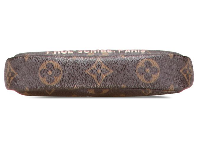 Borsa a mano Louis Vuitton Monogram Affiche Mini Pochette Accessoires Marrone - vista 3
