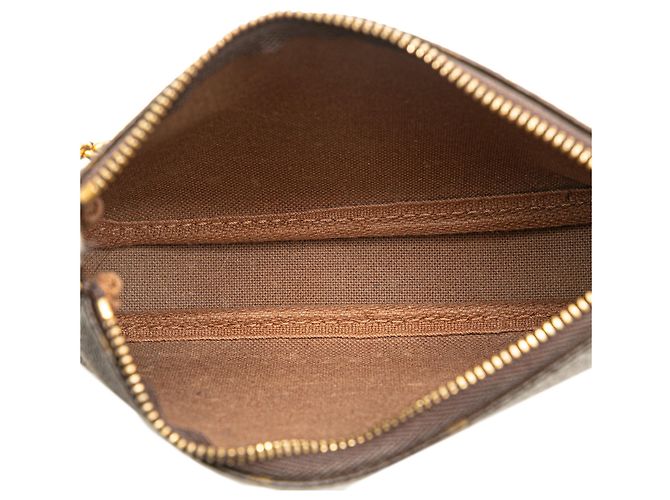 Borsa a mano Louis Vuitton Monogram Affiche Mini Pochette Accessoires Marrone - vista 4