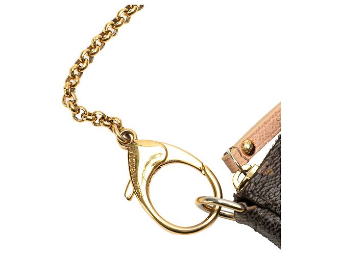 Borsa a mano Louis Vuitton Monogram Affiche Mini Pochette Accessoires Marrone - vista 9