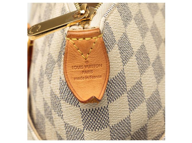 Borsa Tote Louis Vuitton Damier Azur Totally MM bianca Bianco - vista 5