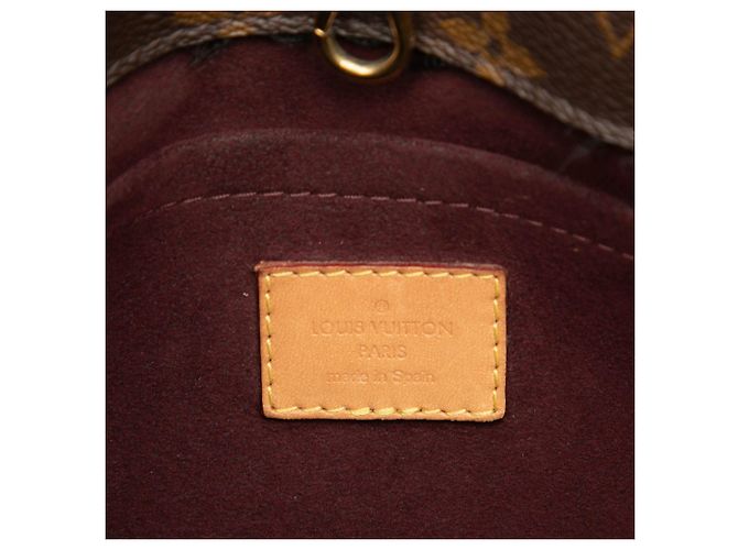 Bolsa Satchel Louis Vuitton Monogram Montaigne BB Castanha Marrom - vista 5