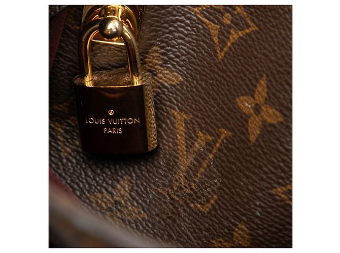 Bolsa Satchel Louis Vuitton Monogram Montaigne BB Castanha Marrom - vista 7