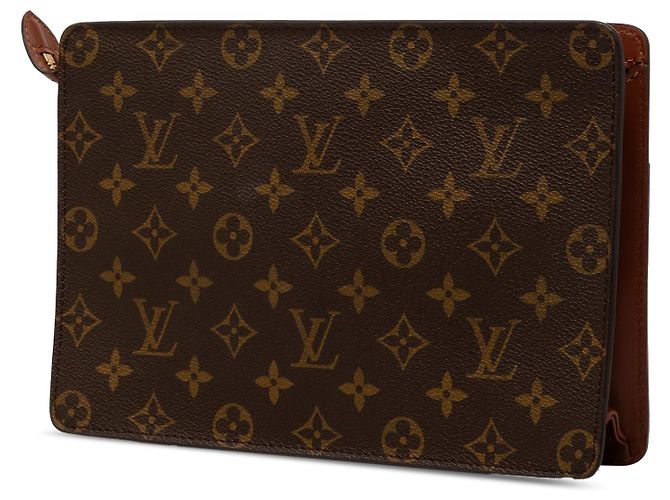 Pochette Homme Clutch Bag Monogram Louis Vuitton Marron - vue 2