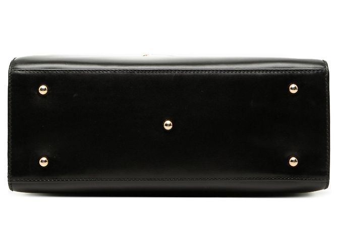 Black Gucci Calfskin Lady Lock Satchel - view 3