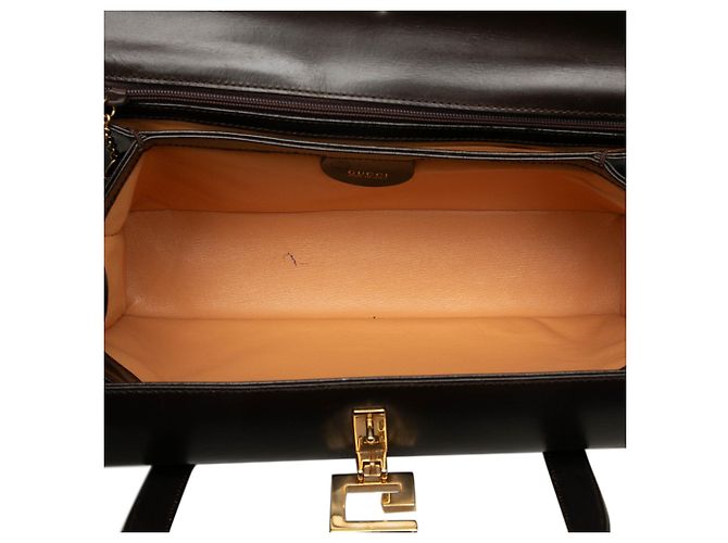 Borsa Gucci Square G in pelle di vitello marrone - vista 4