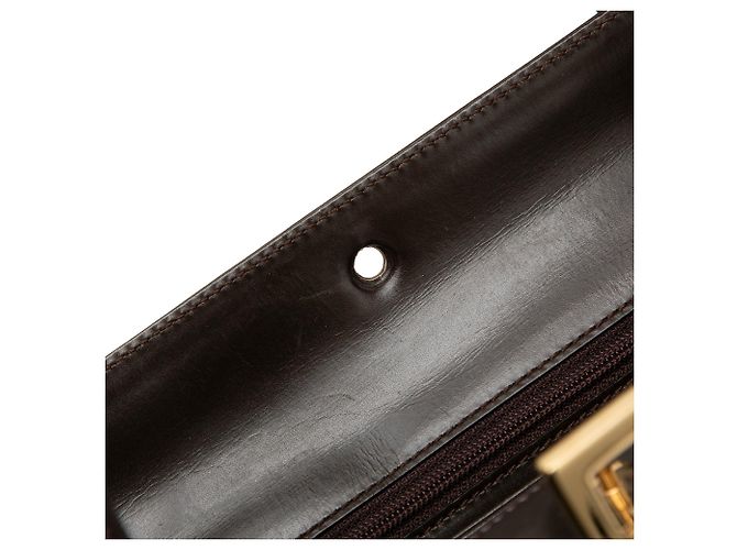 Borsa Gucci Square G in pelle di vitello marrone - vista 7