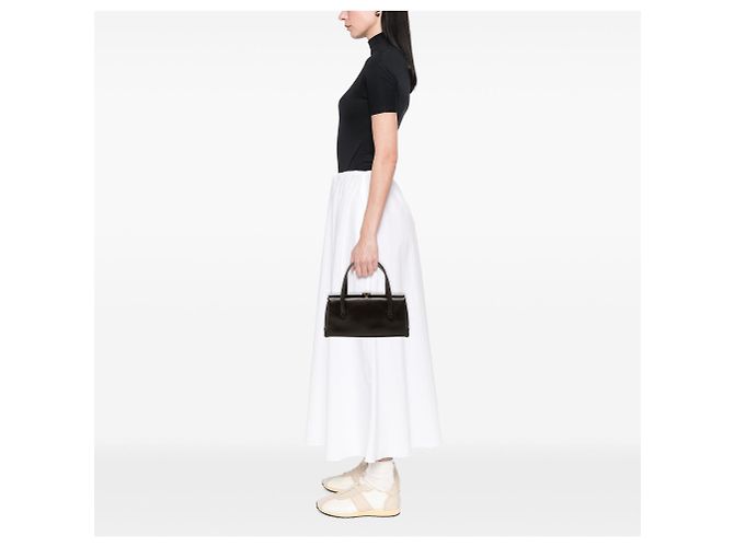Borsa Gucci Square G in pelle di vitello marrone - vista 8