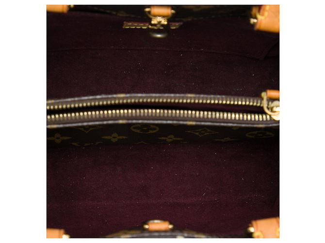 Borsa Satchel Louis Vuitton Monogram Montaigne BB Marrone - vista 4