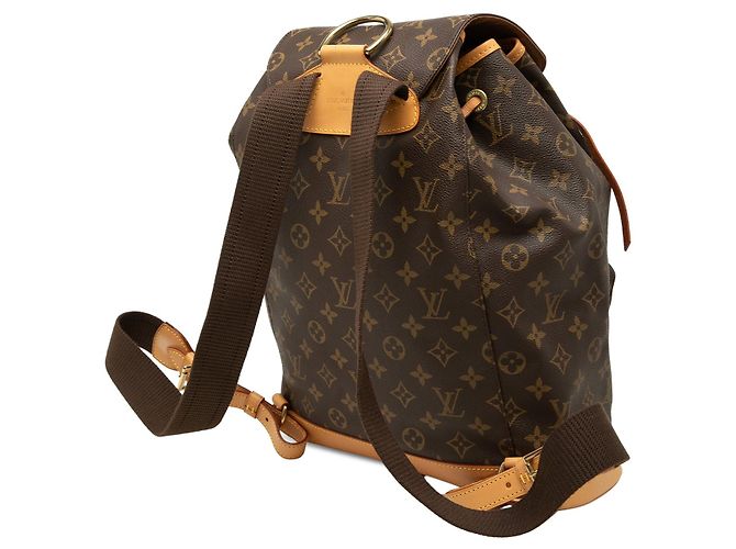 Mochila Louis Vuitton Monogram Montsouris GM Marrón Castaño - vista 2