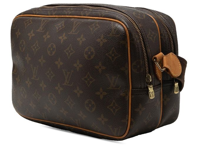 Borsa a tracolla Louis Vuitton Monogram Reporter PM Marrone - vista 2
