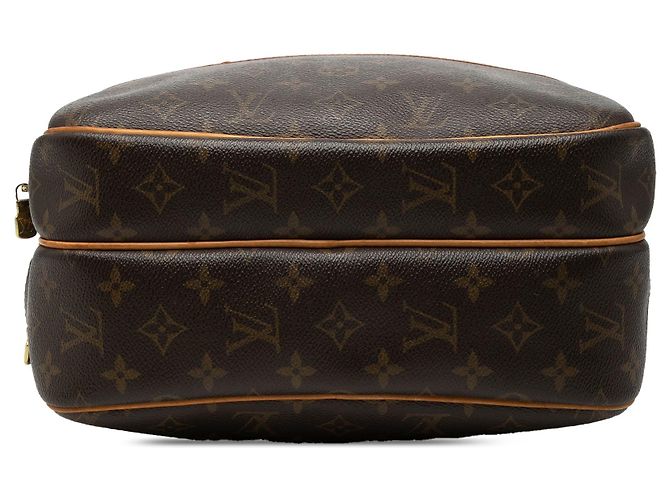 Borsa a tracolla Louis Vuitton Monogram Reporter PM Marrone - vista 3