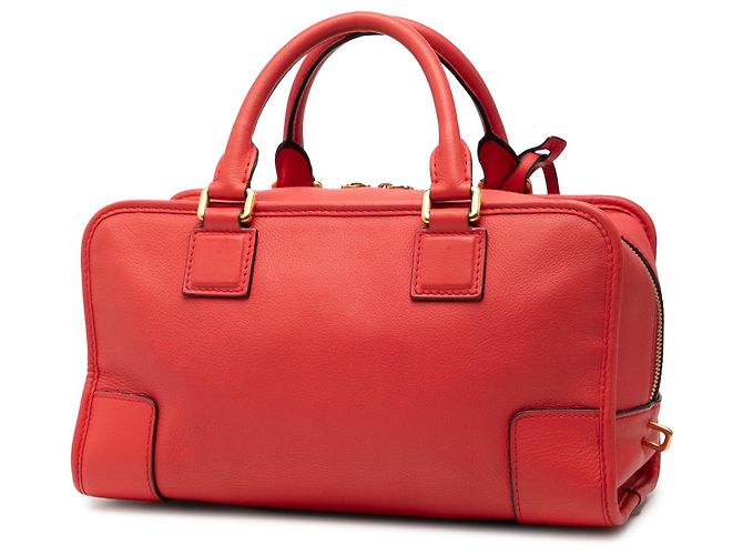 Borsa Amazona 28 LOEWE Edizione Limitata in pelle di capra rossa Rosso - vista 2