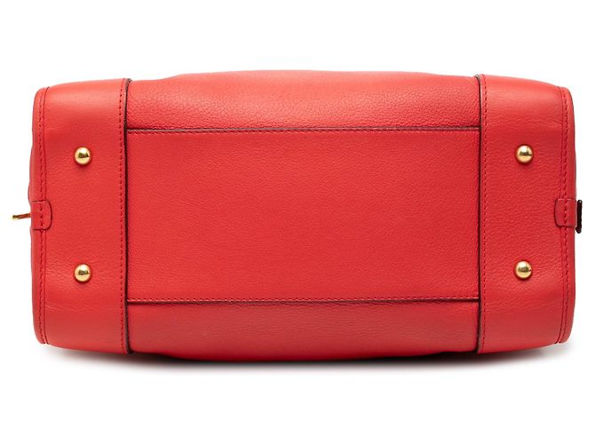 Borsa Amazona 28 LOEWE Edizione Limitata in pelle di capra rossa Rosso - vista 3
