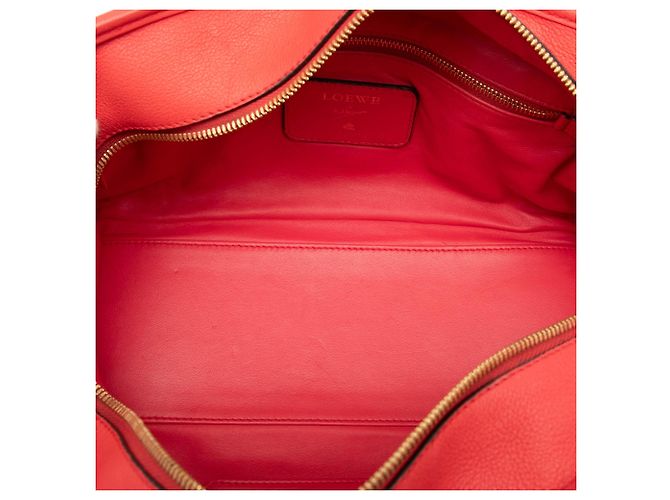 Borsa Amazona 28 LOEWE Edizione Limitata in pelle di capra rossa Rosso - vista 4