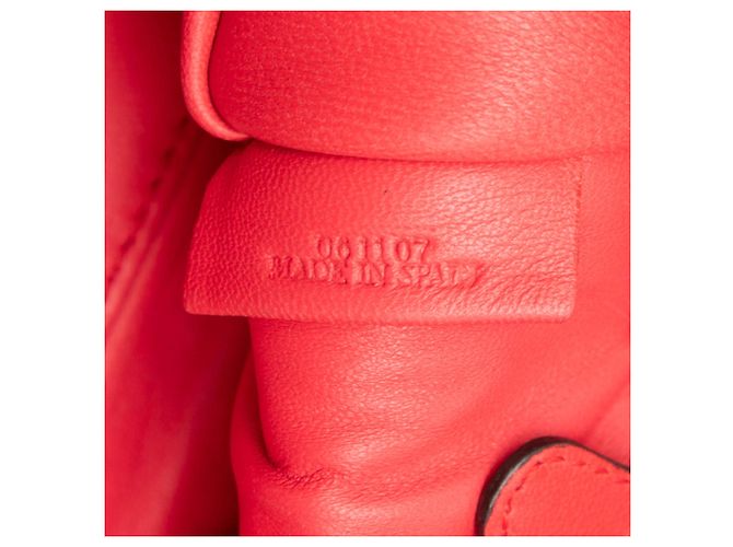 Borsa Amazona 28 LOEWE Edizione Limitata in pelle di capra rossa Rosso - vista 6