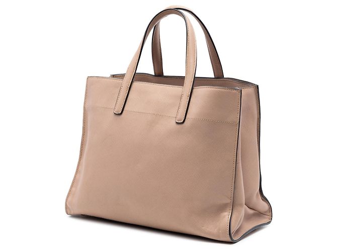 Borsa Satchel Prada Saffiano Soft a tre tasche, Marrone - vista 2