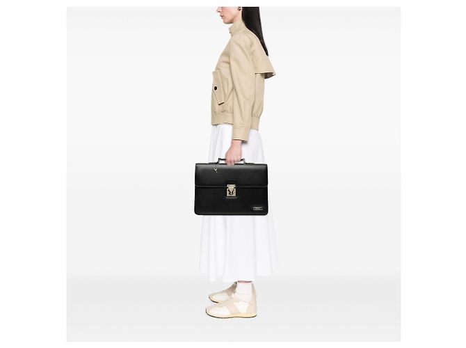 Autre Marque Borsa business in pelle nera Saint Laurent Nero - vista 6