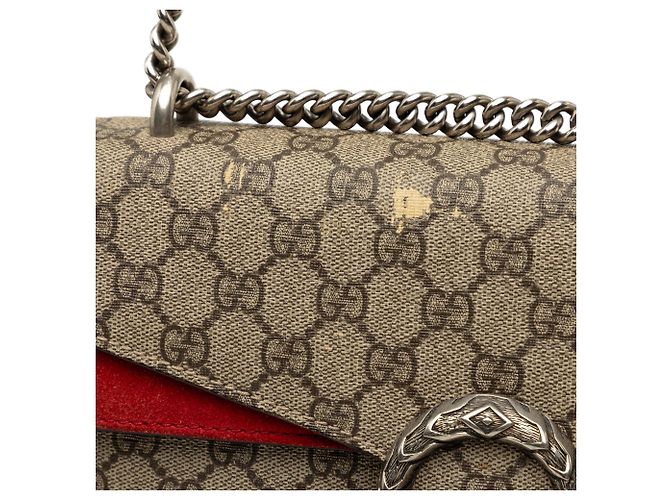 Borsa a tracolla Gucci Dionysus Medium GG Supreme Beige - vista 6