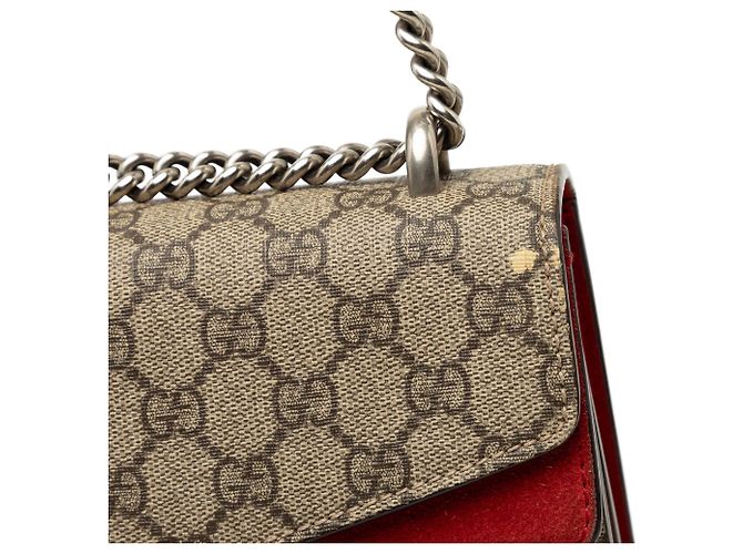 Borsa a tracolla Gucci Dionysus Medium GG Supreme Beige - vista 7