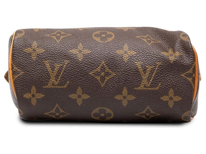 Bolso Nano Speedy Monogram Louis Vuitton Marrón Castaño - vista 3