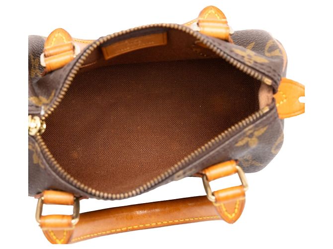 Bolso Nano Speedy Monogram Louis Vuitton Marrón Castaño - vista 4