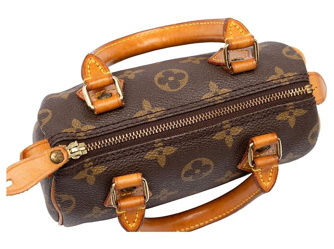 Bolso Nano Speedy Monogram Louis Vuitton Marrón Castaño - vista 7