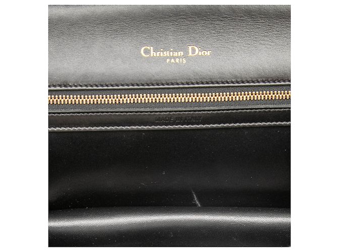 Borsa a tracolla Diorama media in pelle di vitello con ricami di cristalli nera Dior Nero - vista 4