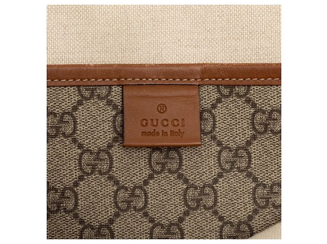 Borsa Tote Gucci Medium GG Supreme Web Loop Beige - vista 5