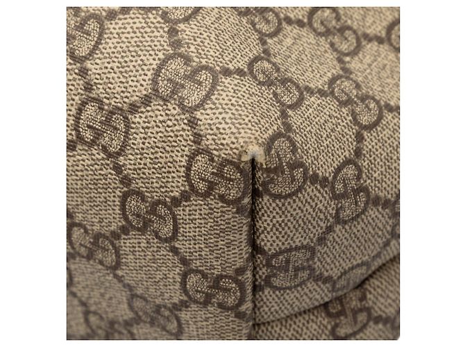 Borsa Tote Gucci Medium GG Supreme Web Loop Beige - vista 7