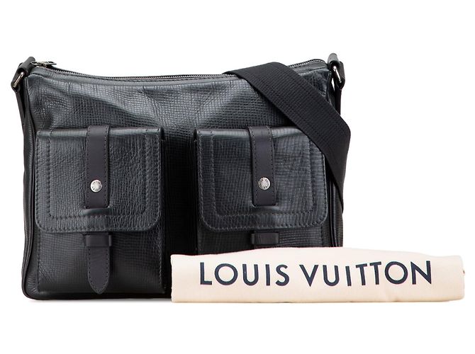 Borsa a tracolla Louis Vuitton Utah Wichita Grigia Grigio - vista 11