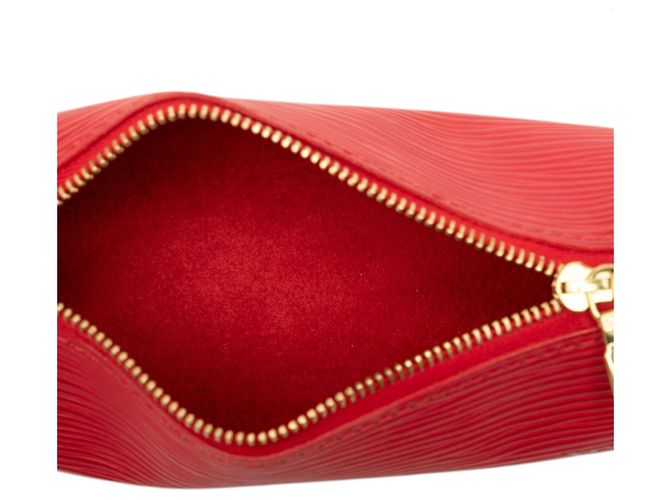 Borsa Louis Vuitton Epi Pochette Soufflot rossa Rosso - vista 4