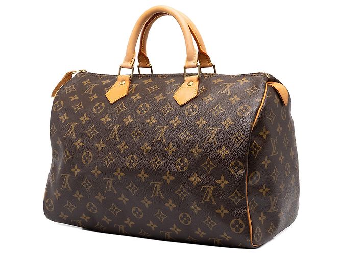 Borsa Boston Louis Vuitton Monogram Speedy 35 Marrone - vista 2